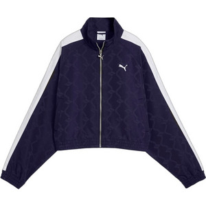 Puma T7 Track Γυναικεία Ζακέτα Φούτερ Κοντή με Φερμουάρ Navy Μπλε 634561-64 Puma T7 Track Γυναικεία Ζακέτα Φούτερ Κοντή με Φερμουάρ Navy Μπλε 634561-64