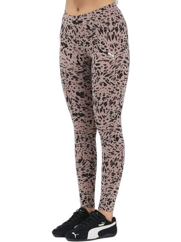 Puma Essentials Γυναικείο Κολάν Μακρύ Ψηλόμεσο Μπεζ 693840-88