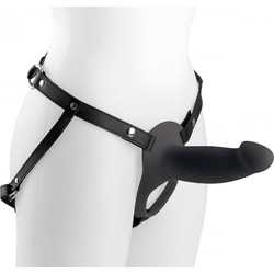 Virgite H2 Hollow Harness Strap On με Dildo 27.4cm Μαύρο