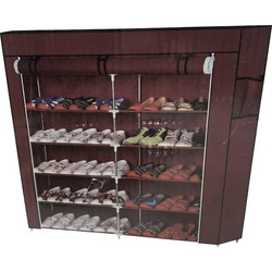 Tradesor Παπουτσοθήκη Υφασμάτινη Καφέ M118xΠ30xΥ120cm 521742BR
