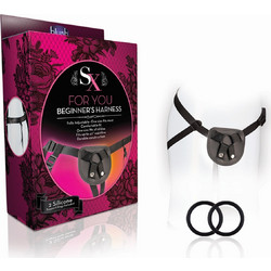 Blush For You Beginner's Harness Strap On Μαύρο