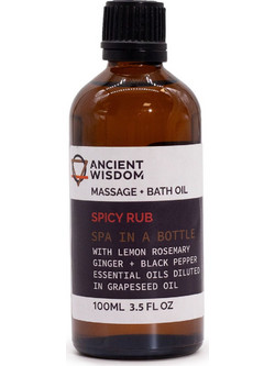 Ancient Wisdom Spicy Rub Λάδι Μασάζ 100ml