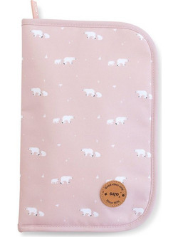 Saro Polar Bear Θήκη Βιβλιαρίου Υγείας για Κορίτσι Ροζ 28.5x19cm