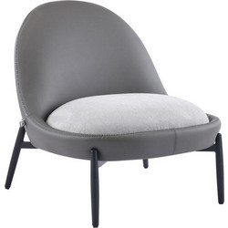 Fylliana Πολυθρόνα Γκρι FL829 380-126-037