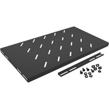 Lanberg AK-1001-B Ράφι για Καμπίνες Rack Μεταλλικό 1U 19" 500x290x22mm