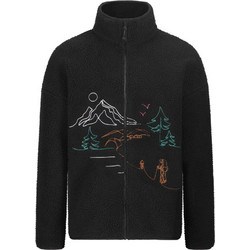 Picture Ανδρική Ζακέτα Fleece με Φερμουάρ Μαύρη MSW0493