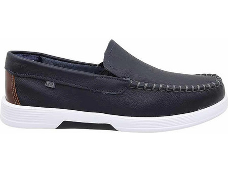Pegada Ανδρικά Μοκασίνια Loafers Δερμάτινα Navy Μπλε 142304-04