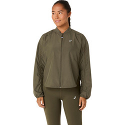 ASICS Nagino Run Αθλητικό Γυναικείο Μπουφάν Softshell Μακρύ Χακί 2012D138-300