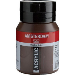 Royal Talens Amsterdam 409 Burnt Umber Ακρυλικό Χρώμα Ζωγραφικής 500ml