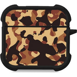 Sonique Camouflage Army Series Θήκη Σιλικόνης για Apple AirPods 4 Καφέ 01