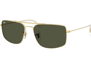 Ray-Ban RB3779 300131 Ανδρικά Γυαλιά Ηλίου Τετράγωνα Μεταλλικά Χρυσά με Πράσινο Φακό