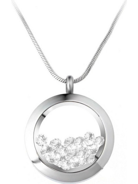 So Charm Γυναικείο Κολιέ από Ατσάλι Ασημί με Swarovski BS1362-ARGENTCRYS