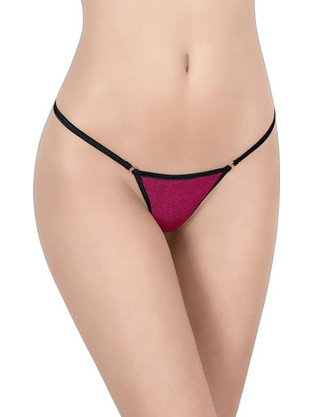 Milena By Paris Γυναικείο Sexy String Μπορντό 6669