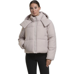 Urban Classics Γυναικείο Μπουφάν Χειμωνιάτικο Puffer Κοντό Μπεζ TB7797-01325