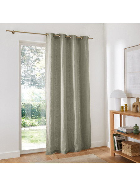 La Redoute Κουρτίνα με Τρουκς 140x250 Elba 350339877 Σταχτί Πράσινο