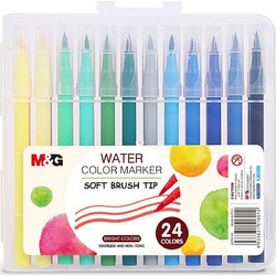 M&G Water Color Μαρκαδόροι Ζωγραφικής Σετ 24 Χρώματα