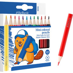 BeBasic Mini Ξυλομπογιές Σετ 12τμχ