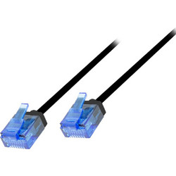 LogiLink U/UTP Cat.6a Καλώδιο Δικτύου Ethernet 0.15m Black CQ3003U