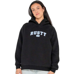 Rusty Γυναικείο Φούτερ Oversized με Κουκούλα Μαύρο FTL0868