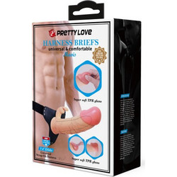 Pretty Love Mavis Hollow Εσώρουχο Strap On με Dildo 19cm Flesh