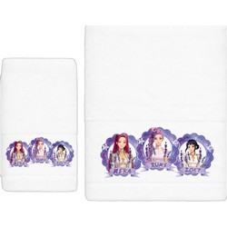 Astron Girls Band Σετ Βρεφικές Πετσέτες 2τμχ 500gr/m² Λευκές 77799