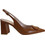 Fardoulis Γόβες Slingback Δερμάτινες με Χοντρό Χαμηλό Τακούνι Καφέ 738-86