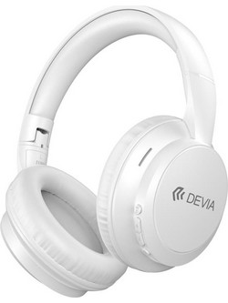 Devia JH-820 Lite1 Ασύρματα Bluetooth Ακουστικά Over Ear Λευκά