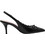 Tamaris Γόβες Slingback Δερμάτινες με Τακούνι Στιλέτο με Φιόγκο Μαύρες 1-29602-46-001