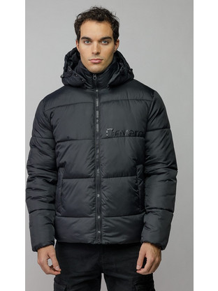 Devergo Ανδρικό Μπουφάν Χειμωνιάτικο Puffer Ανθρακί 1D25FW3008KA1600-16