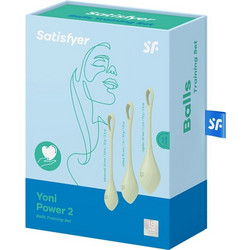 Satisfyer Yoni Power 2 Σετ Κολπικές Μπάλες Πράσινες 3τμχ