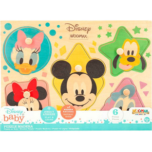 Παιδικό Puzzle Woomax Σφηνώματα Disney 6 Κομμάτια
