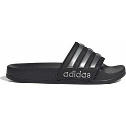 Adidas Παιδικές Παντόφλες Καλοκαιρινές Μαύρες Ασημί JS2523