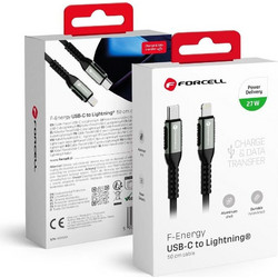 Forcell F-Energy C259 Braided USB-C to Lightning Cable 27W 0.5m Black