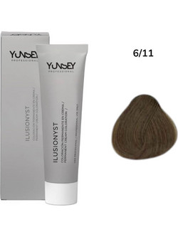 Yunsey Ilusionyst 6.11 Σκούρο Ξανθό Μπλε Σαντρέ Μόνιμη Βαφή Μαλλιών 60ml