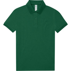 B&C Collection Γυναικεία Μπλούζα Polo Κοντομάνικη Πράσινη PW461