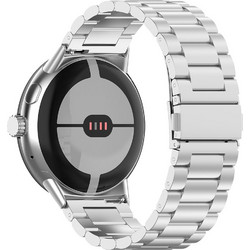 Techsuit Watchband W010 Λουράκι Μεταλλικό Silver (Google Pixel Watch 45mm)