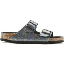 Birkenstock Arizona Vegan Δερμάτινα Γυναικεία Σανδάλια Ανατομικά Ανθρακί 1021251