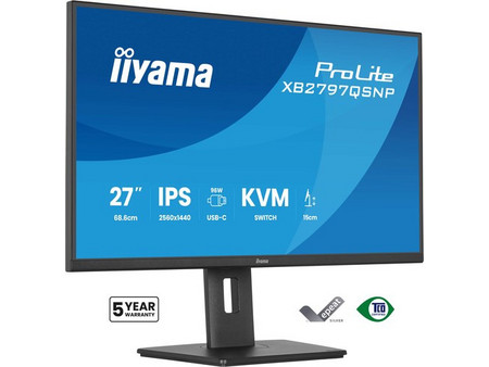 iiyama XB2797QSNP-B1 IPS Monitor 27" 2560x1440 QHD 75Hz 1ms