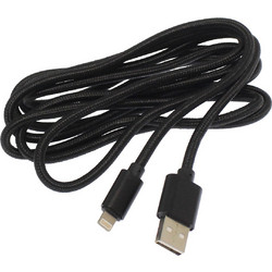 KLGO S-50 Braided USB-A to Lightning Cable 2m Black