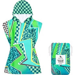 Dock & Bay Tide Skater 3/5 Παιδικό Πόντσο Θαλάσσης Πράσινο