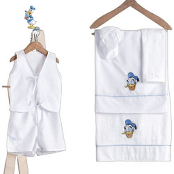 Parisis Σετ Βαπτιστικά Λαδόπανα για Αγόρι Donald Duck Λευκά 6τμχ Π1-DON/4