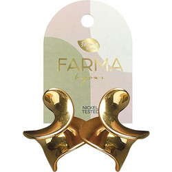 Farma Bijoux Γυναικεία Σκουλαρίκια Κρεμαστά από Ορείχαλκο Xρυσά PO218608