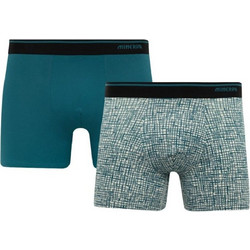 Minerva Ανδρικά Μποξεράκια Σετ 2Pack Πετρόλ 96-29475-391