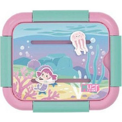 Must Mermaid Πλαστικό Παιδικό Δοχείο Φαγητού Ροζ 1.3lt