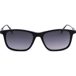 Safilo CALIBRO 02/S 807 Ανδρικά Γυαλιά Ηλίου Τετράγωνα Κοκάλινα Μαύρα με Μαύρο Φακό