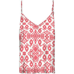 Vero Moda Γυναικείο Καλοκαιρινό Top Λευκό Κοραλί 10297362