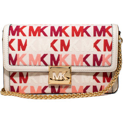 Michael Kors Γυναικεία Τσάντα Χιαστί Μπεζ με Αλυσίδα 35S2G8ML6JLTC