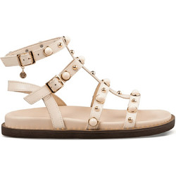 Envie Shoes Δερμάτινα Γυναικεία Σανδάλια Μπεζ E96-23273-012