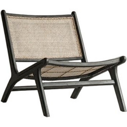 Ravenna Πολυθρόνα Ξύλινη Μπεζ Teak Borge Black