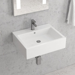 Karag LT 5027 Επικαθήμενος Κρεμαστός Νιπτήρας Μπάνιου Πορσελάνης 56x45x15.5cm Λευκός 9780471117094